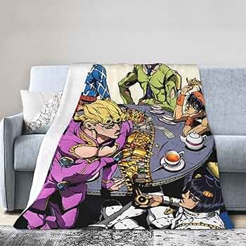 Amazon｜ジョジョの奇妙な冒険 毛布 ブランケット 大判 ひざ掛け