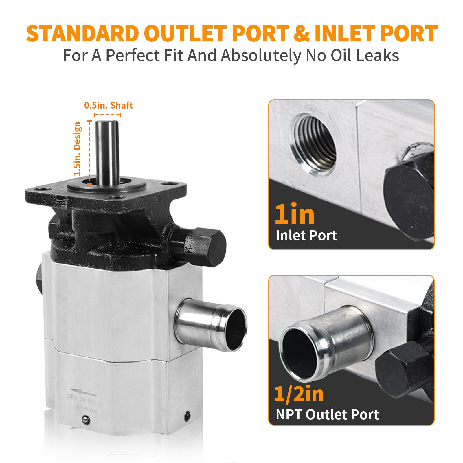 Snapklik.com : VAIDPRO Hydraulic Pump 13 GPM 3000PSI 2 Stage Motor For ...