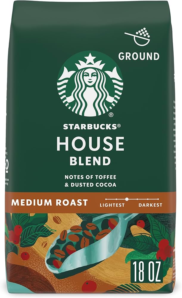 Amazon.com : Starbucks Ground Coffee, Medium Roast Coffee, House