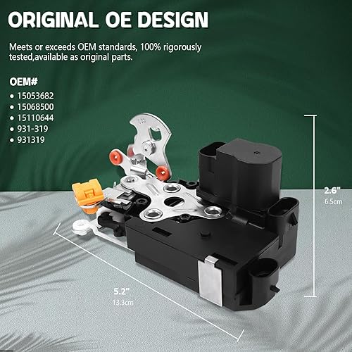 Miniatura 4 de OTUAYAUTO Actuador de cerradura de puerta delantera izquierda - Reemplazo para Chevy Silverado 1999-2007, Tahoe Suburban 2000-2006, GMC Yukon