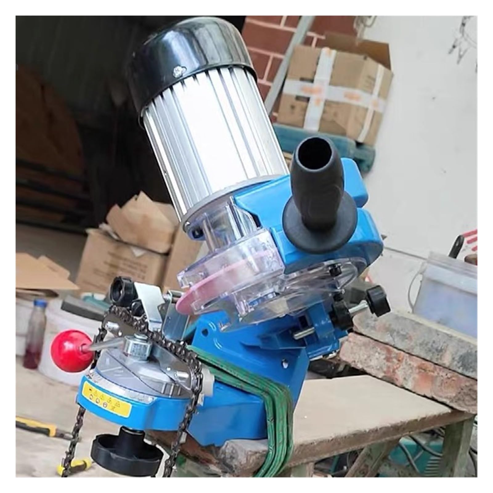 Afilador De Motosierra Profesional Multiángulo Ajustable, Herramientas Pulido, Máquina Sierra Banco Cadena Ahorra Tiempo Y Esfuerzo