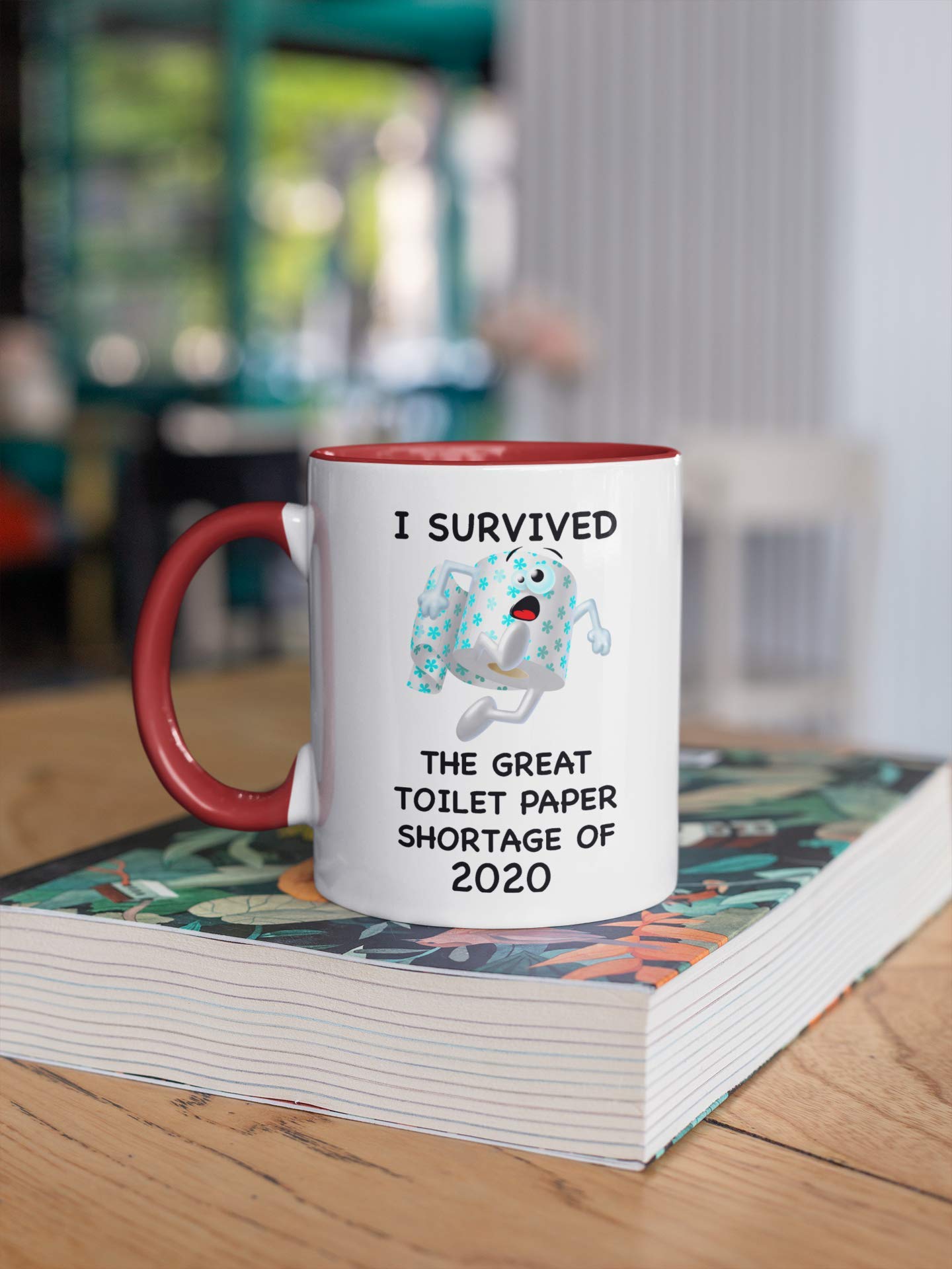 Amazon.com: Creator's Cove I survived the toilet paper shortage of 2020  funny novelty toulet two tone coffee mug for bathroom, Paper bathroom cups  design gag gift for mom or dad : Home