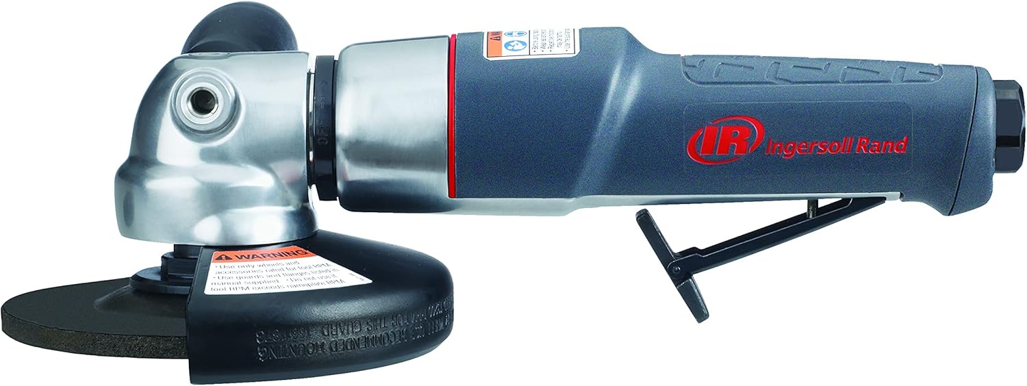 Suреr Sаlе 🛒 Ingersoll Rand 345MAX 5-Inch Air Angle Grinder,Blue/ Silver