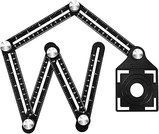 Multi Angle Measuring Ruler, Premium Aluminum Alloy Ultimate Marking Template Tool/Layout Angle Finder Tool/Woodworking Tool/Flooring Angle Ruler