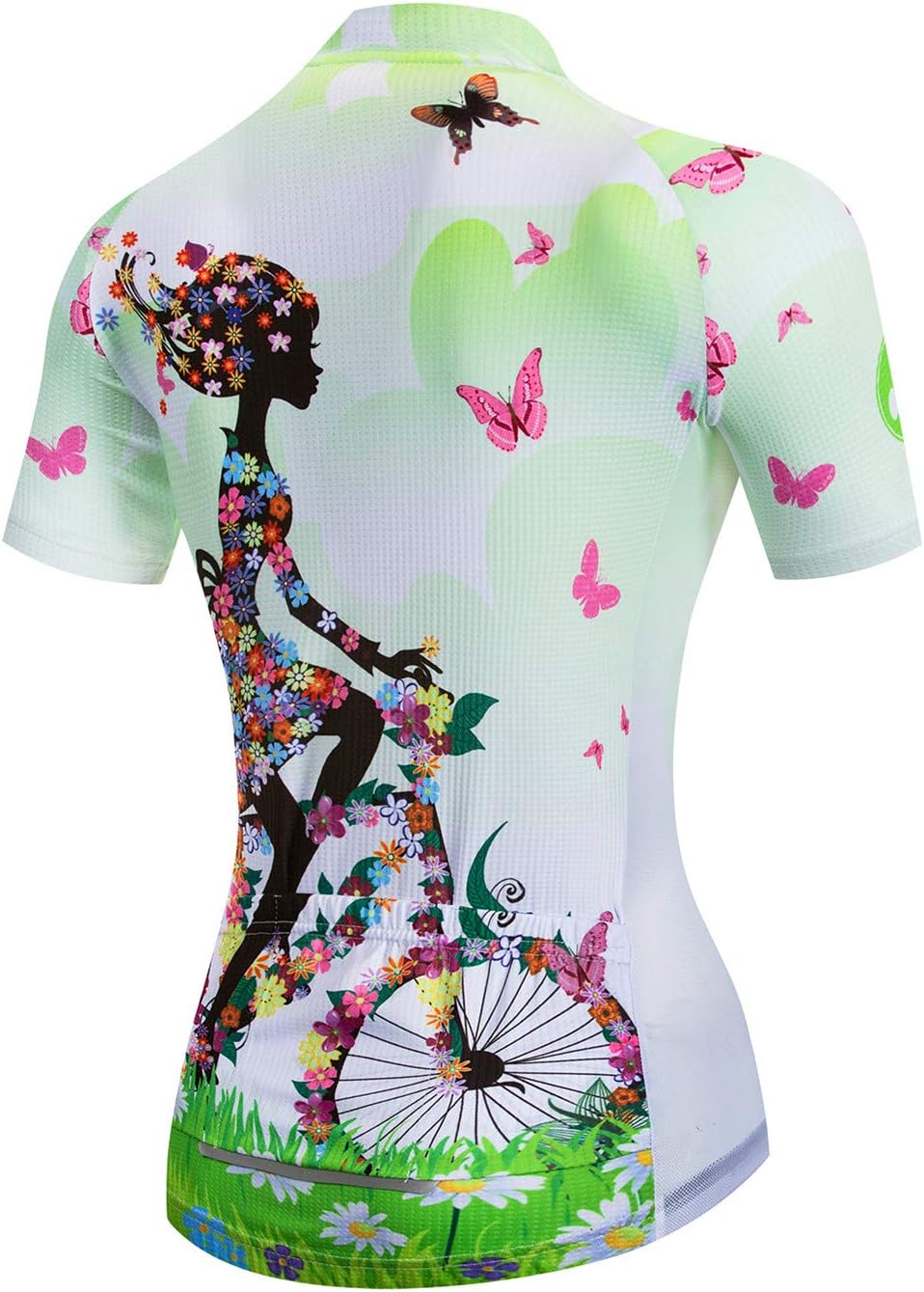 Hotlion Cycling Jersey Women Short Sleeve Bicycle Clothing Top MTB Full Zipper Bike Jerseys Clothes - Image 2