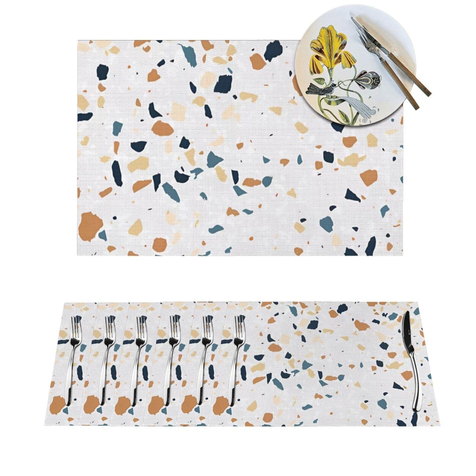Sets de table Terrazzo parfaits pour vos repas en intérieur et extérieur