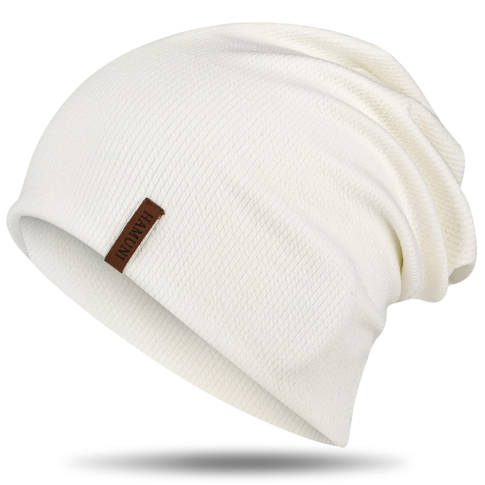 HAMUNI Mütze Damen Slouch Beanie Mütze Herren Elastisch Weich Bequem Jersey Mützen Klassische Mode Longbeanie perfekt für Frühling Herbst und Winter