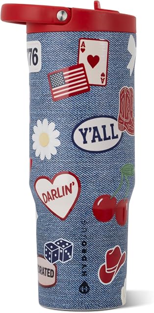 HydroJug Sport 32 oz Insulated Stainless Steel Water Bottle, American Honey