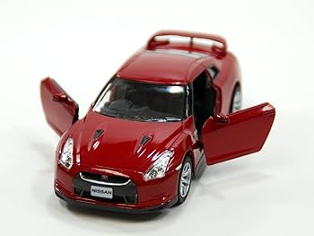 GT-R 【R35】 モデルカー Amazon | KiNSMART 1:36 日産 GTR R-35 ワインレッド ウィンドウ