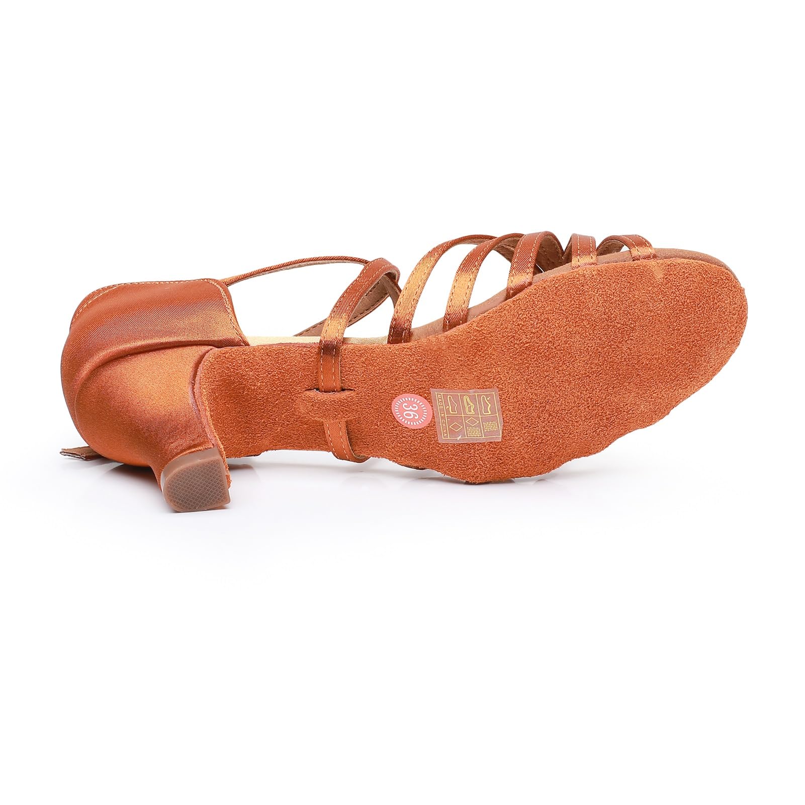 Rosefinch Scarpe da Ballo Latino per Le Donne Ballroom Party Dance Practice Performance Shoes Adatto per Latino, Salsa, Tango, Rumba, cha cha 5/7cm Tacco, 34-41EU