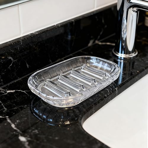 Miniatura 4 de AMUONTY Paquete de 2 jaboneras para jabón de barra, jaboneras de baño, bandeja para jabón, jaboneras para ducha, baño, fregadero de cocina,