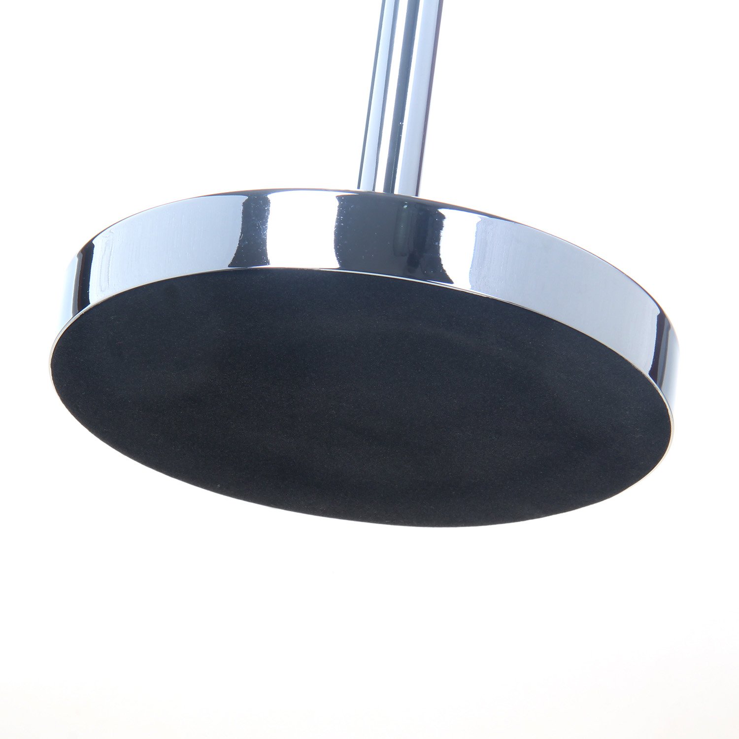 TUKA Specchio Bagno per Trucco 10X Ingranditori, 8" Doppio Specchio Cosmetico Con Piedistallo, ø 20 cm Specchio da Tavolo per Trucco e Rasatura, 2 Facciate Vanity Mirror, Cromato, TKD3114-10x
