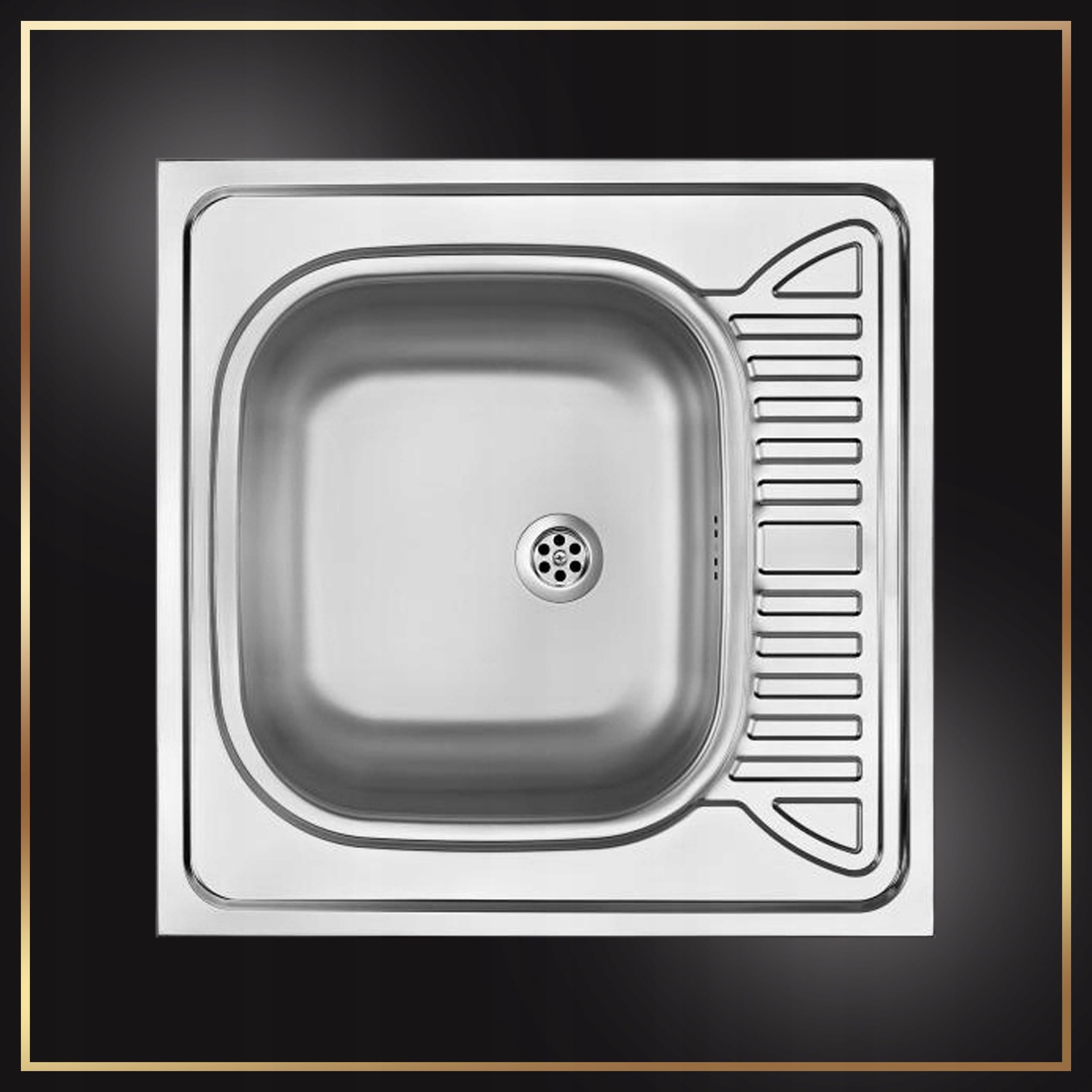 Sonoma Armoire d'évier de cuisine 60 cm avec robinet et siphon lave-vaisselle prêt à monter
