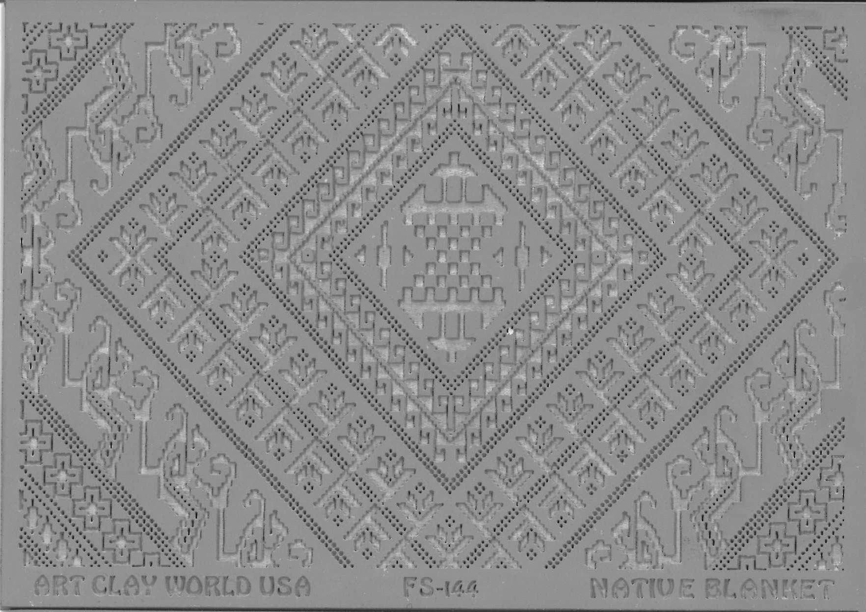 FlexiStamps Texture Sheet Native Blanket Design - 1 pc.