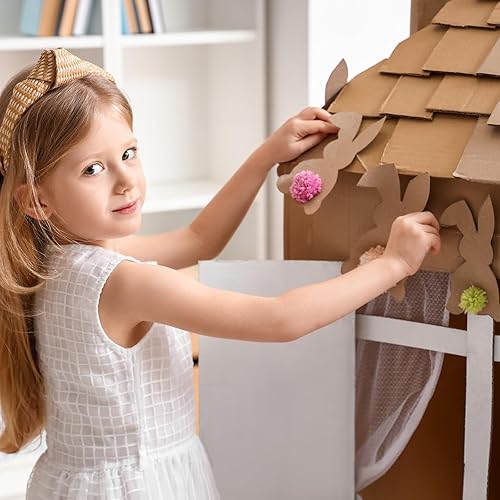 Miniatura 5 de Geyoga Rollo de cartón corrugado de una sola cara con flauta B para envío, papel corrugado para embalaje, almacenamiento, jardín de infantes,