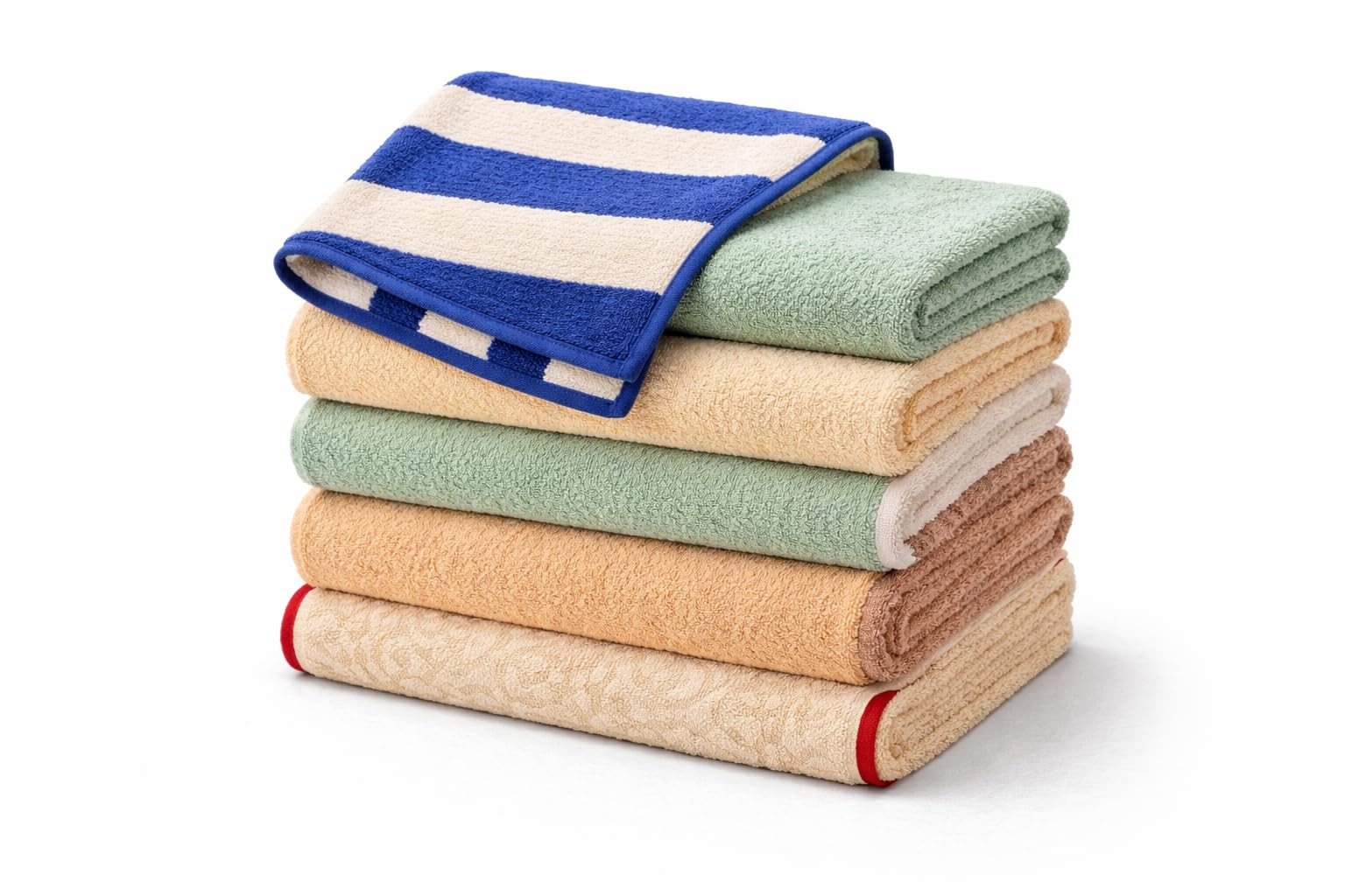 Genérico Paños de Cocina de Rizo 100% Algodón – Pack de 6 (50x50 cm) – 460 gsm Alta Densidad – Alta Absorción – Uso Profesional – Colores Surtidos