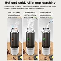 Vista 7 de Cafetera espresso portátil para viajes con estuche – Cafetera de viaje autocalentable con USB-C, compatible con café molido, cápsulas NES y DG