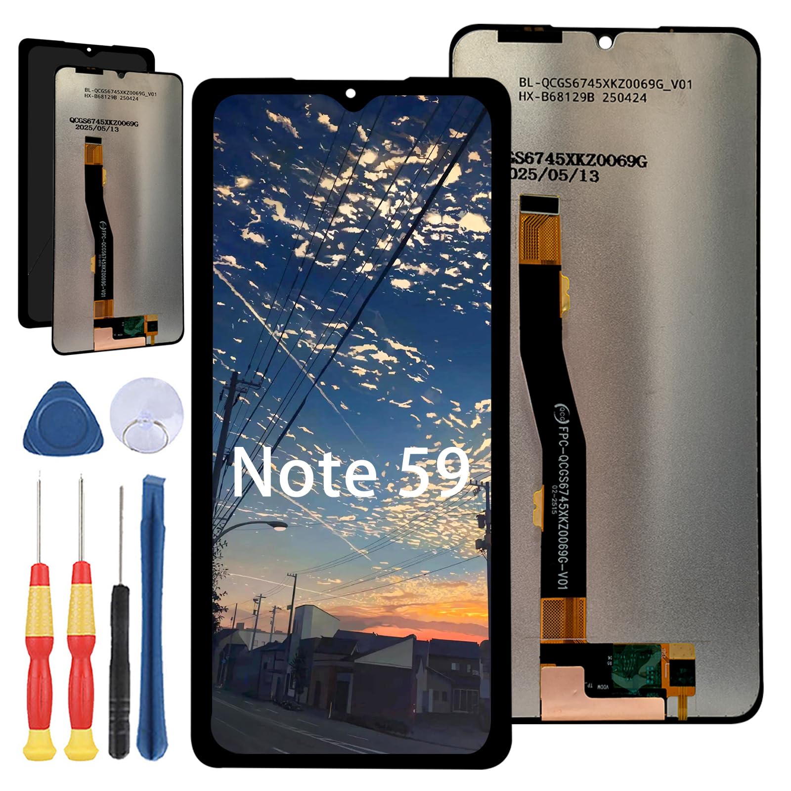 Réparer écran DOOGEE Note 59 cassé avec le kit complet de remplacement LCD