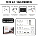 Caprigo Heavy Duty TV Wall Mount Stand for 12 to 27 inches LED/LCD/Monitor Screen's, Full Motion Rotatable Universal TV & Monitor Wall Mount Bracket with Swivel & Tilt Adjustments (M417) gallery image