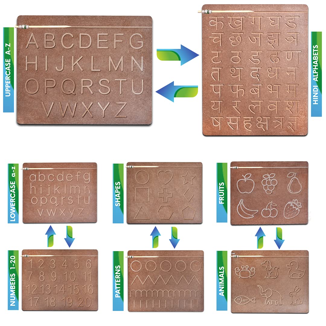 See full amazon price history chart for CRYA Educational Tracing Wooden Board for Kids | Handwriting, Counting and Learning Slates for Children | Reversible Set of 8 | English and Hindi Alphabets ABCD, Numbers, Shape, Pattern, Fruit, Animal CRYA Educational Tracing Wooden Board for Kids | Handwriting, Counting and Learning Slates for Children | Reversible Set of 8 | English and Hindi Alphabets ABCD, Numbers, Shape, Pattern, Fruit, Animal (B09CYRB84X) Amazon Price History, Amazon Price Tracker