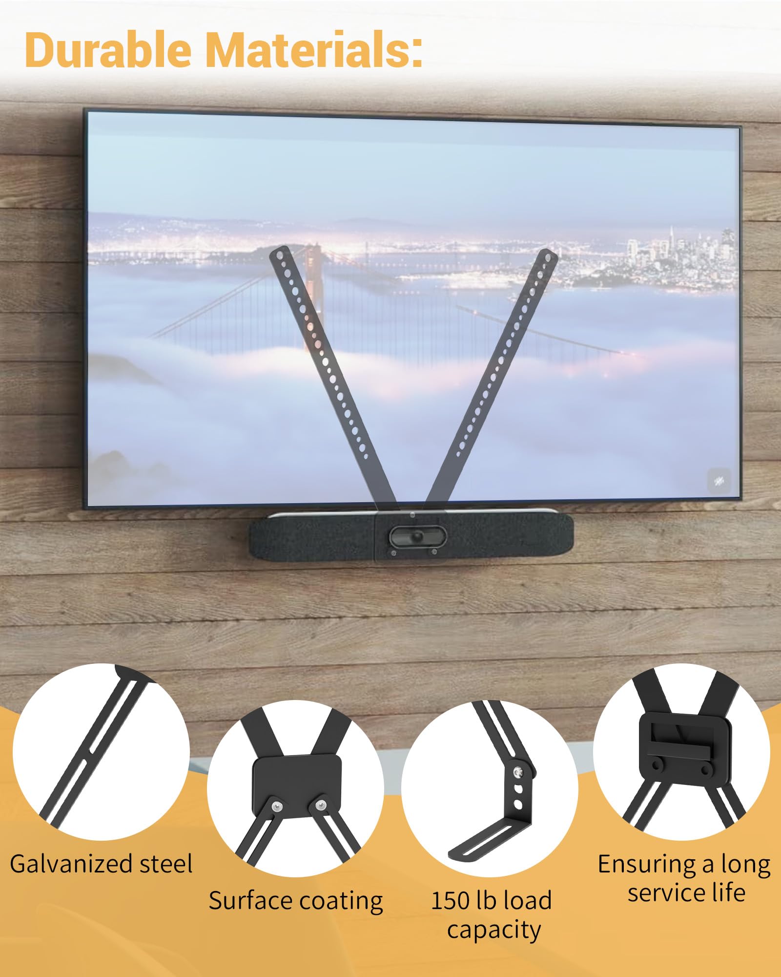 TV Mount for Logitech MeetUp HD Video and Audio Conferencing