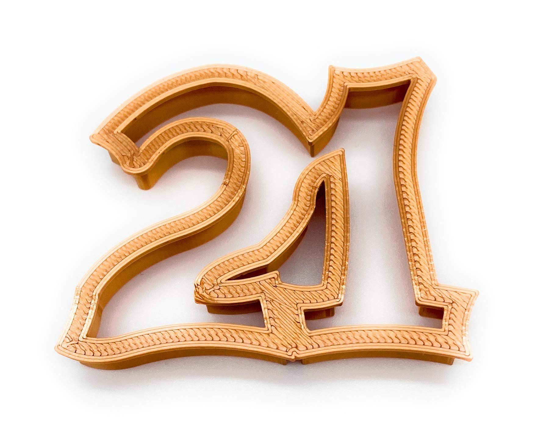 Number 21 Cookie Cutter Fondant Cake Decorating (3 inches)