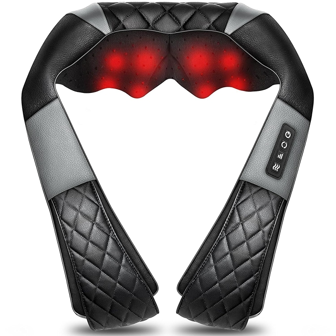 颈部按摩器热敷肩颈背按摩仪