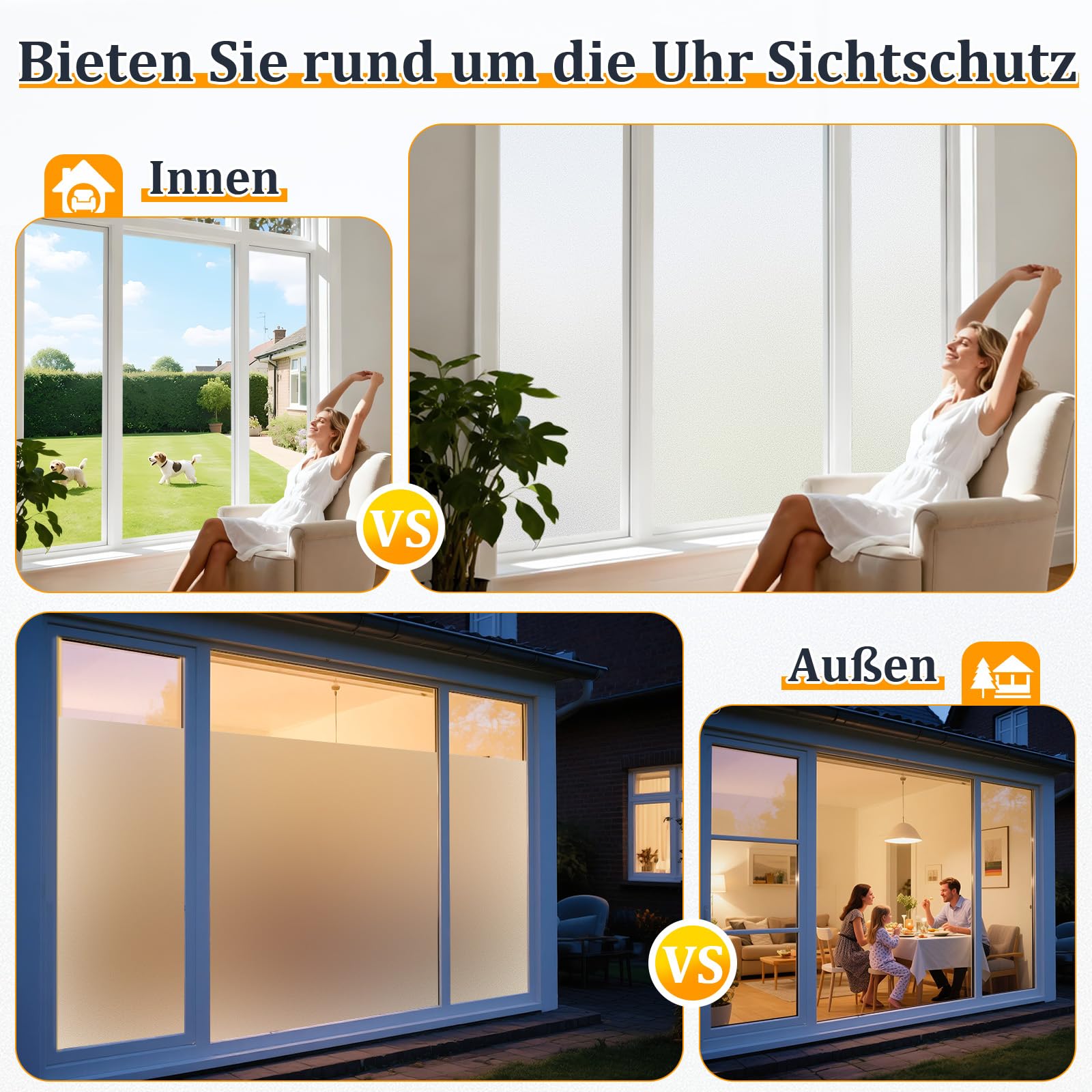 Lifetree Lámina opaca para ventana de cristal esmerilado con adherencia estática, 60 x 200 cm, protección de privacidad sin pegamento, lámina para ventana, protección UV y privacidad mate, para casa o