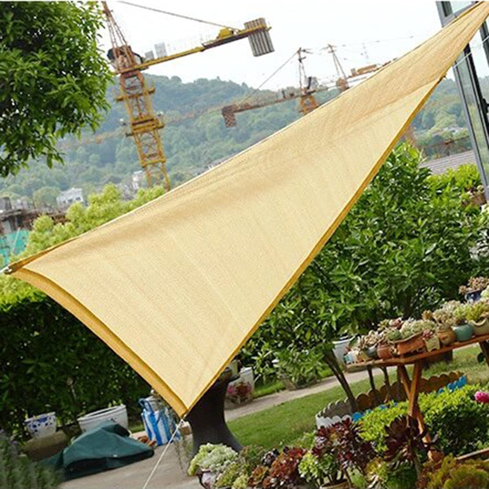 ALGFree-Sun Sonnensegel Draussen Garten Terrasse Party Sonnenschutz Sonne Schatten Segel 95% UV-Block Mit Freiem Seil Wärmeisolierung Shade Mesh Tarp 