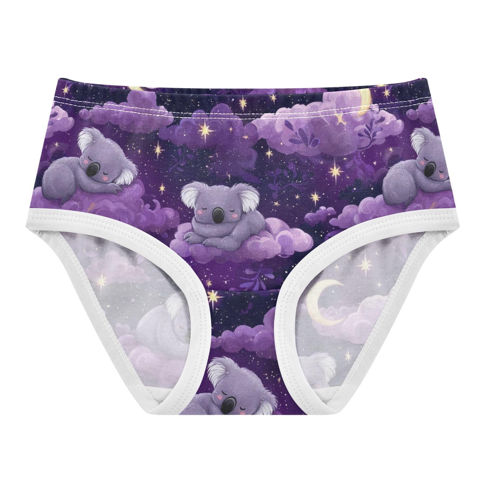 Wusikd Koalas Cloud Stars Girls Underwear Cotton Girls Briefs Soft Toddler Underwear 2T
