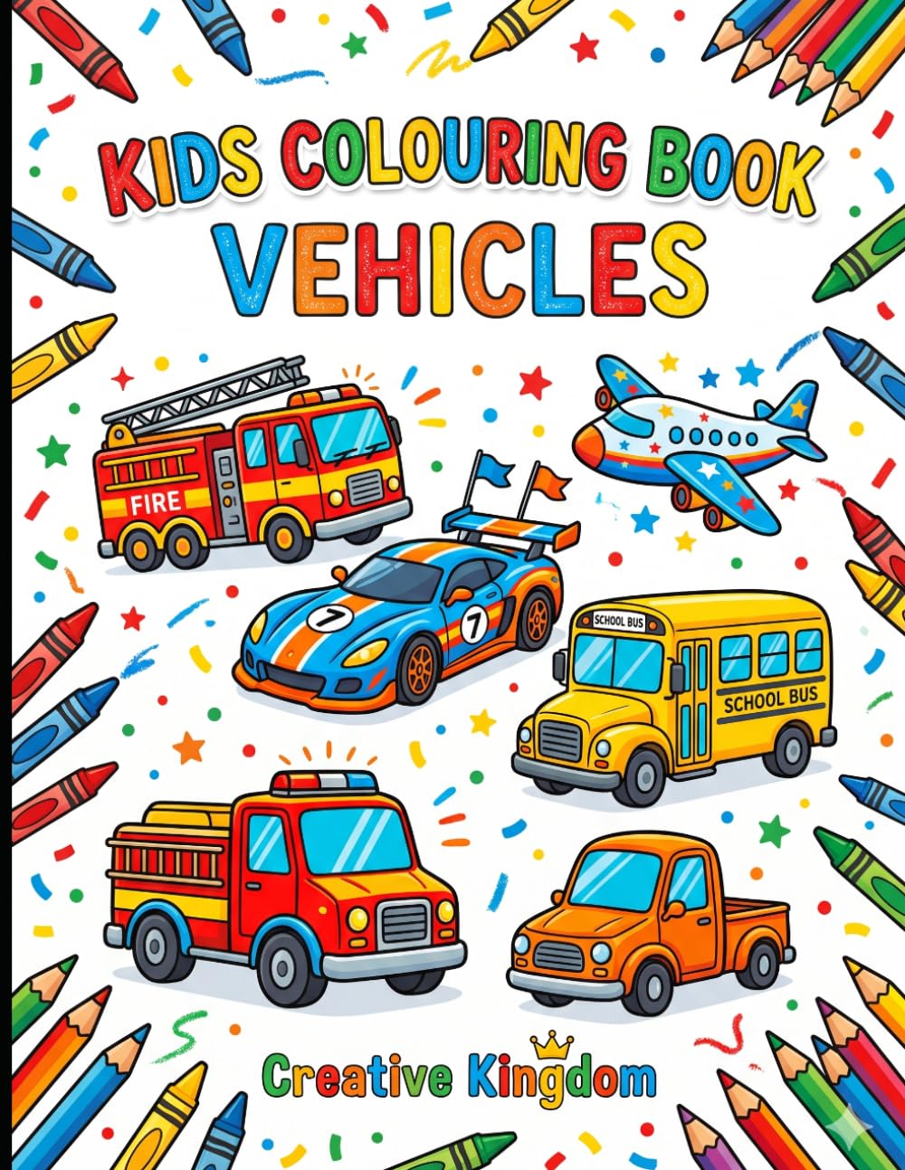A fun Colouring Book – Vehicles