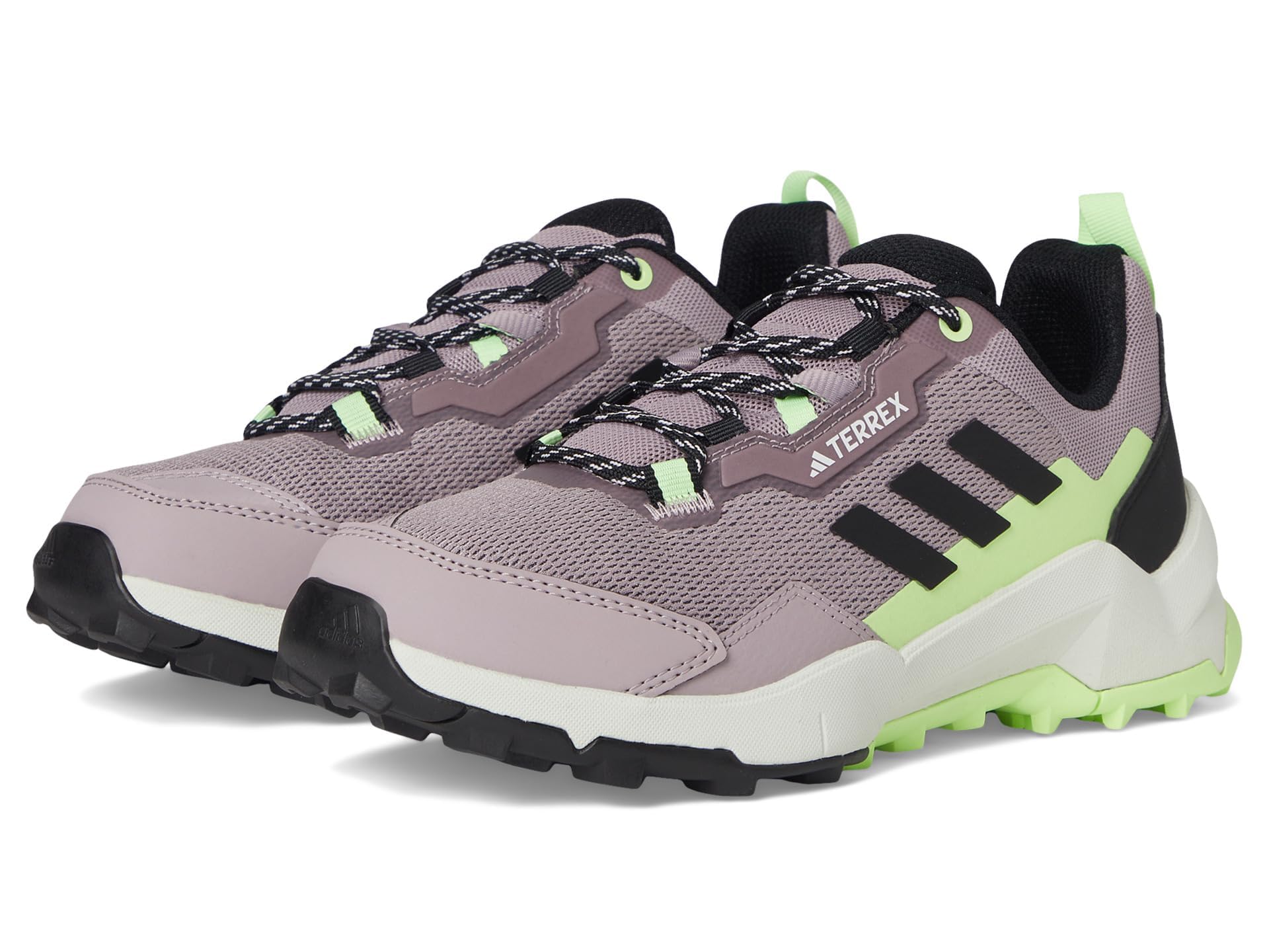 adidas Women's Terrex AX4 Sneaker, Preloved Fig/Black/Green Spark, 8