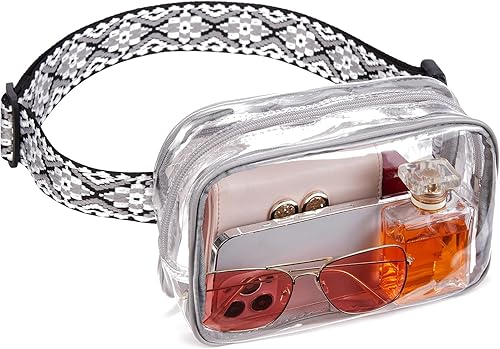Telena Riñonera transparente para eventos de estadio, bolso cruzado aprobado para conciertos