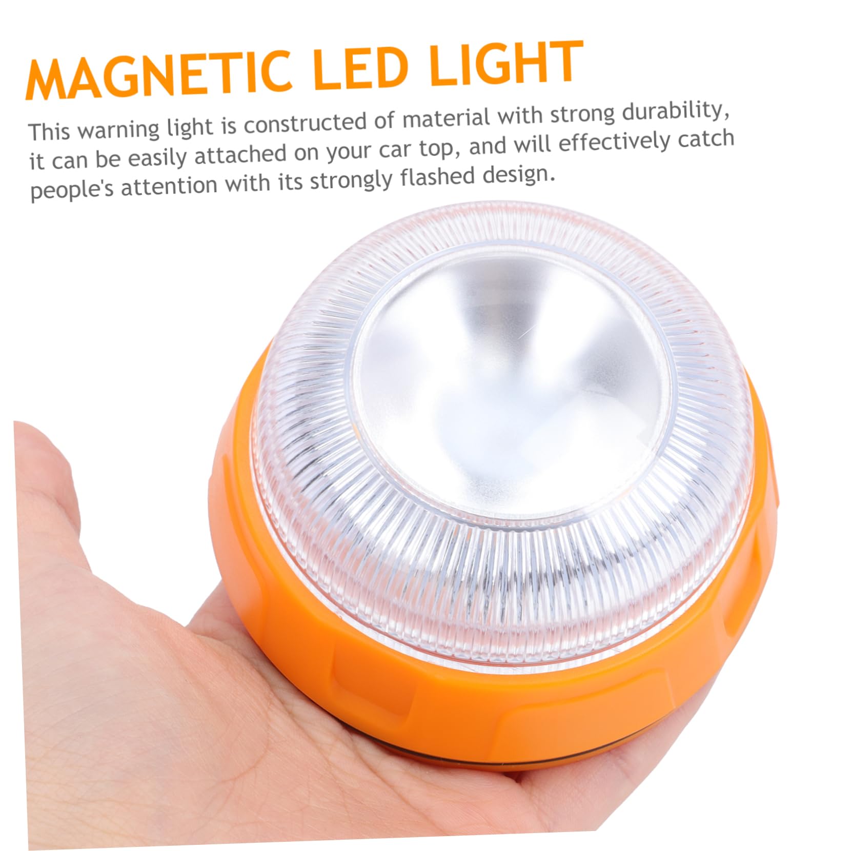PACKOVE 3piezas Luz De Emergencia Amarilla Estroboscópica Para Vehículos Luz De Advertencia Intermitente y Resistente Golpes Fácil Instalación Para Seguridad Carreteras