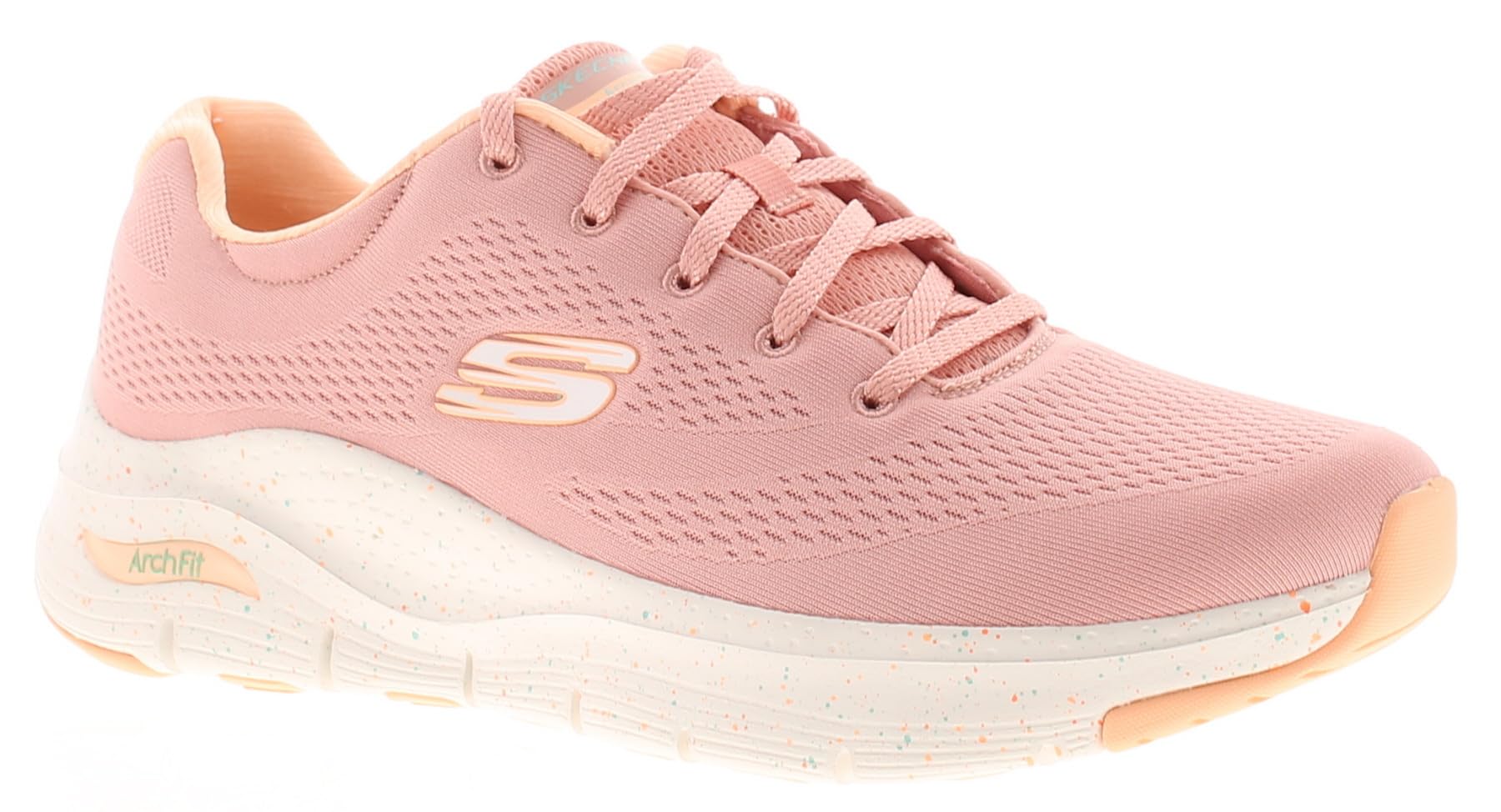 Skechers Womens Arch Fit - Freckle M Casual Sneakers Vegan Athletic Mesh Knit Fabric Upper with Topstitching Pink - 4 UK (149566) (B0B9BL9QRC) Amazon Price History, Amazon Price Tracker