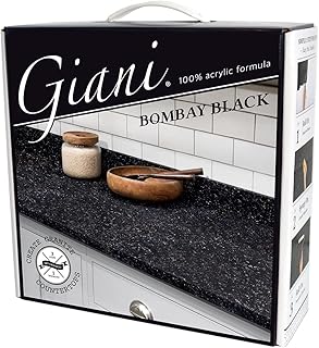 Giani Granite Countertop Paint Kit 2.0-100% Acrylic (Bombay Black)