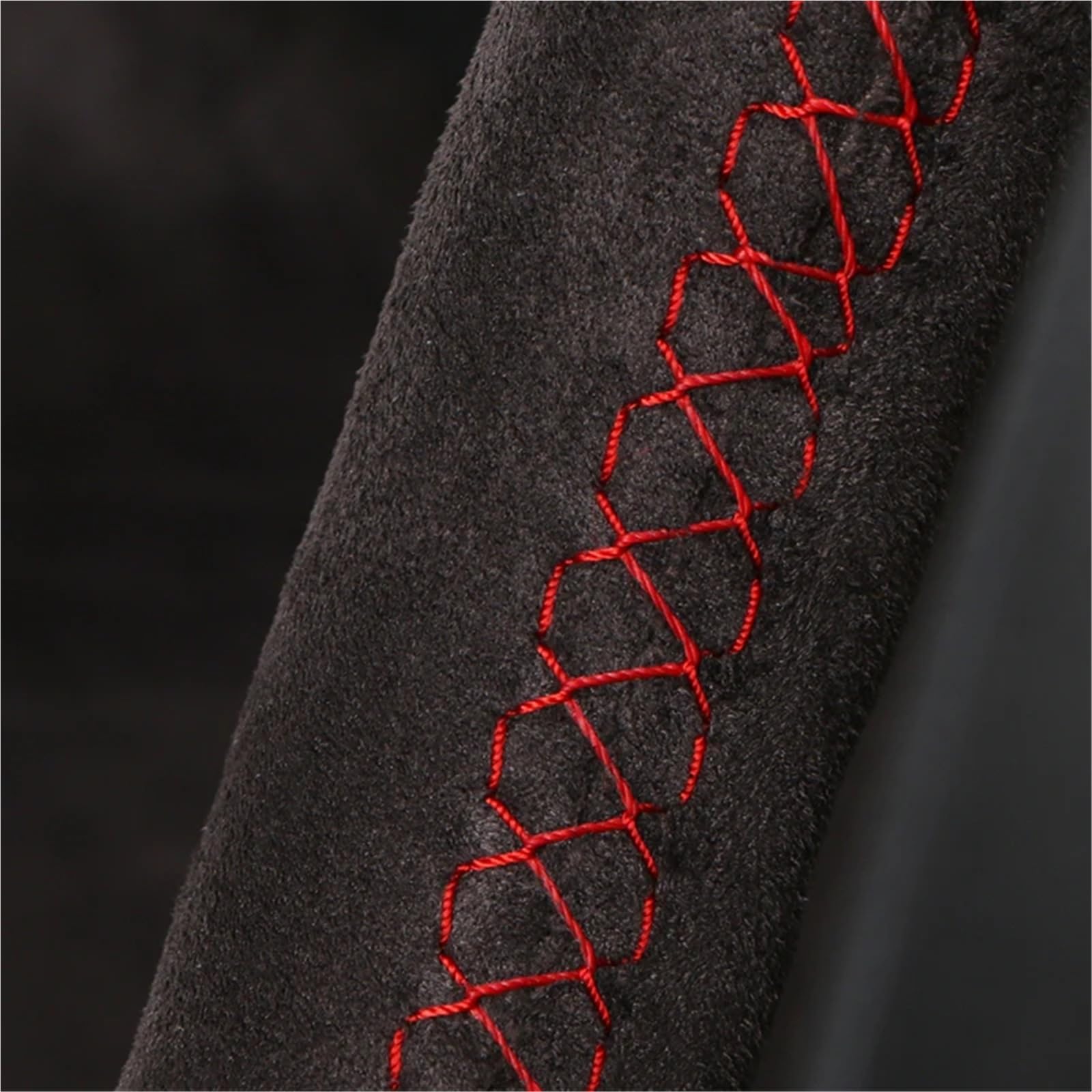 Couvre Volant Voiture Housse Volant Voiture Fibre Carbone Personnalisée Pour Golf 6 Pour Mk6 Pour Polo Pour Sagitar Pour Bora Pour Santana Pour Jetta Pour Mk6 Protege Volant(Suede Blue thread)