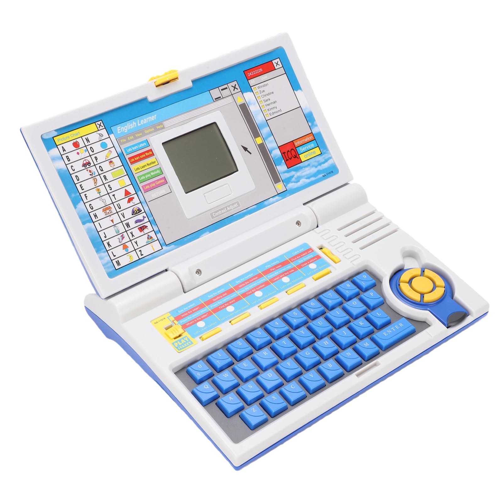 EIMSOAH Children's Learning Computer Multifunctional Kids Laptop with Alphabet Sounds Music for Learning Anywhere