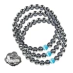 STCORPS7 Magnetic Bracelet Arthritis, Energy Healthy Jewelry, Therapy for Sleep, Crystal Bracelets Bring Luck, Prosperity and Happiness (3Pcs Hematite+Blue), 9.4 inch