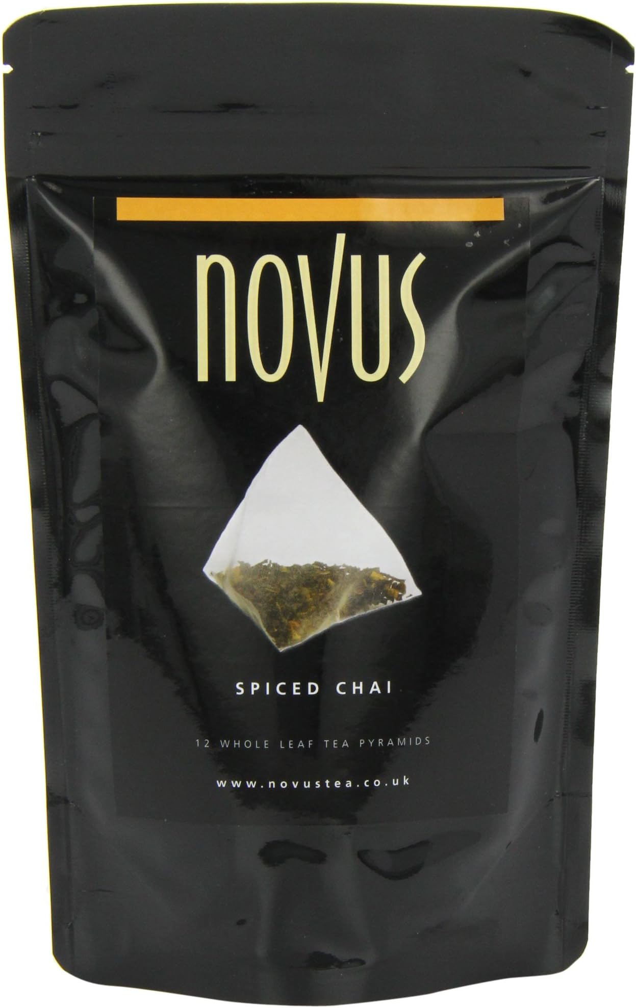 Novus Spiced Chai Tea Pyramids x 12 (Pack of 3, Total 36 Pyramids)