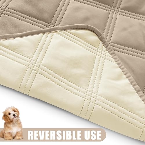Miniatura 11 de Smiry Manta Impermeable para Cama de Perro, Manta Suave Reversible para Mascotas, Funda Lavable a Prueba de Fugas para Gatos y Perros para Sofá