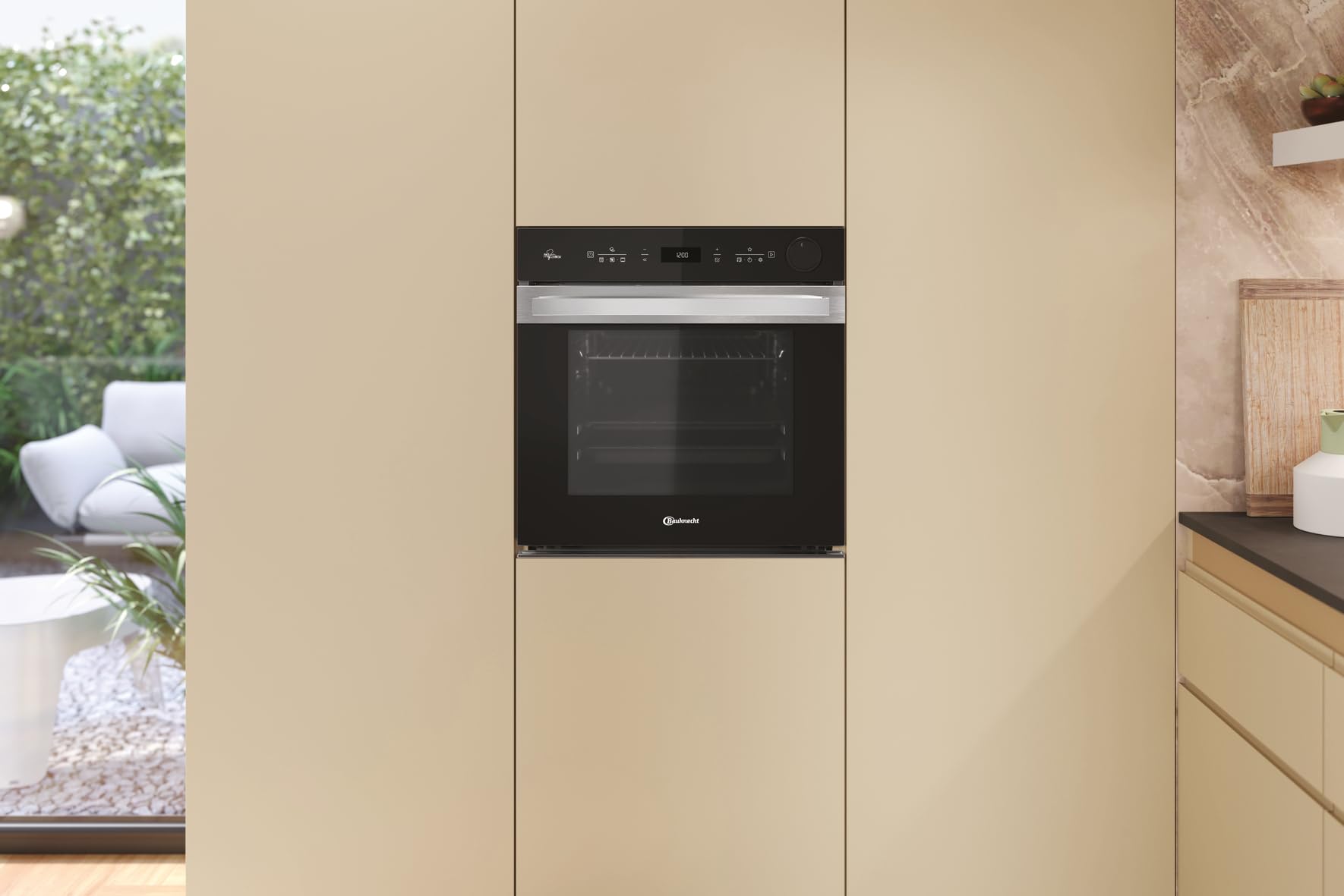 Bauknecht BIK5S DP8F2 ES Einbau Dampf-Backofen Soft Steam FlexiClean Pyrolyse AirFry Multiflow MyMenu 2-fach Teilauszug Energieklasse A+