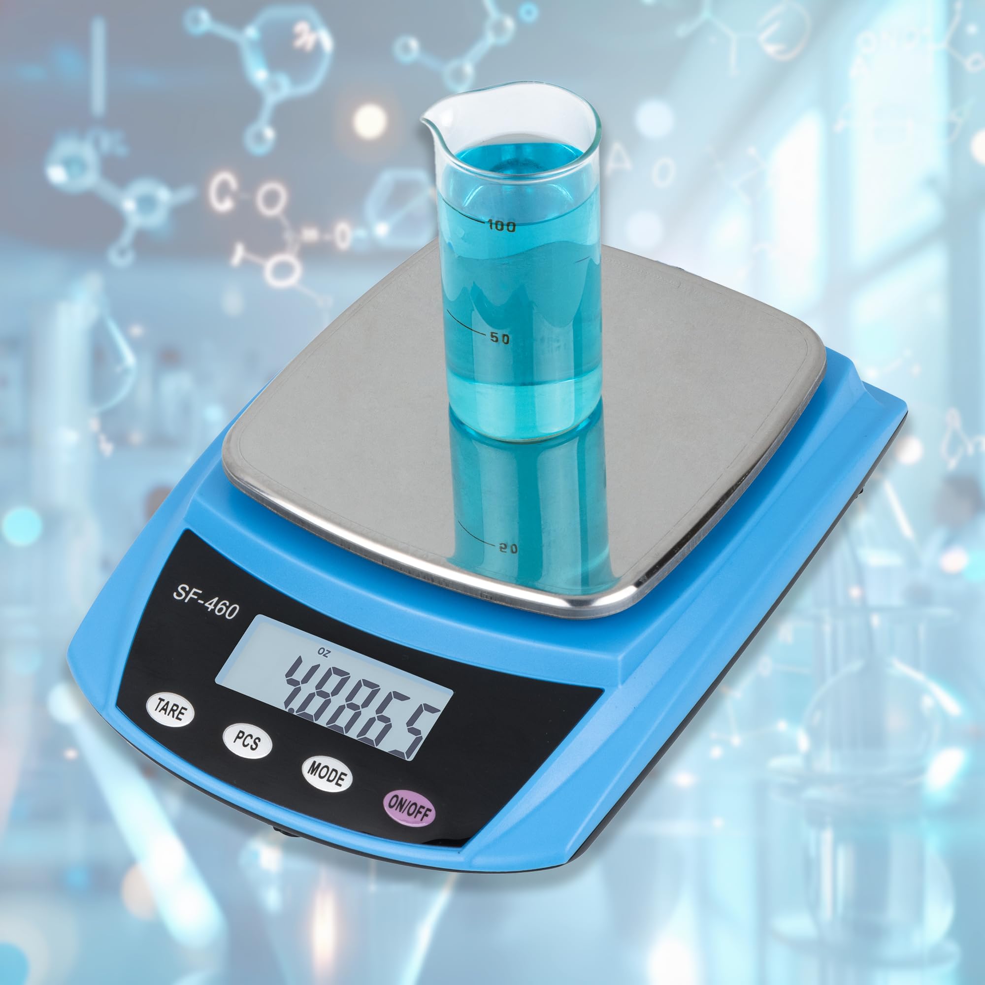 Eosphorus Bilancia Elettronica di Alta Precisione 600g/0,01g per Laboratorio, Gioielleria e Cucina, Bilancia Digitale Portatile, Alimentazione USB e Adattatore AC Incluso