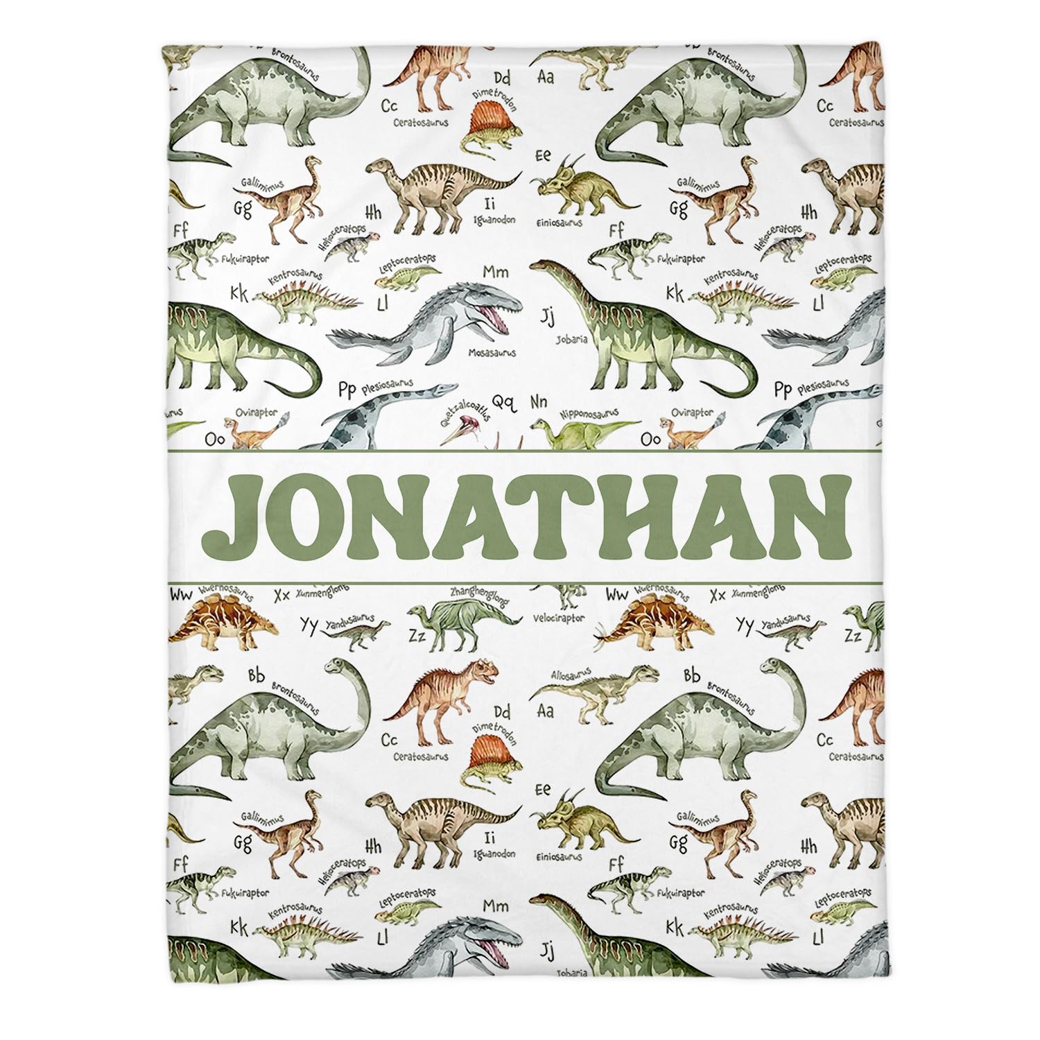 Zocoshi Dinosaur Fleece Blanket – Cozy Blanket with Dinosaur Species Print for Kids & Dino Enthusiasts