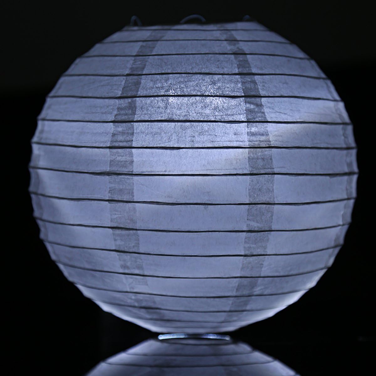 JoFAN 60pcs Cool White Mini Lights Paper Lantern Lights LED Balloon Lights for Floral Party Wedding Decoration (Waterproof and Submersible)