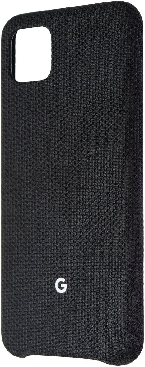 Google Pixel Case for Pixel 4 XL - Protective Phone Cover with Tailored Fabric and Active Edge Compatible - Official Google Pixel Cover - Just Black