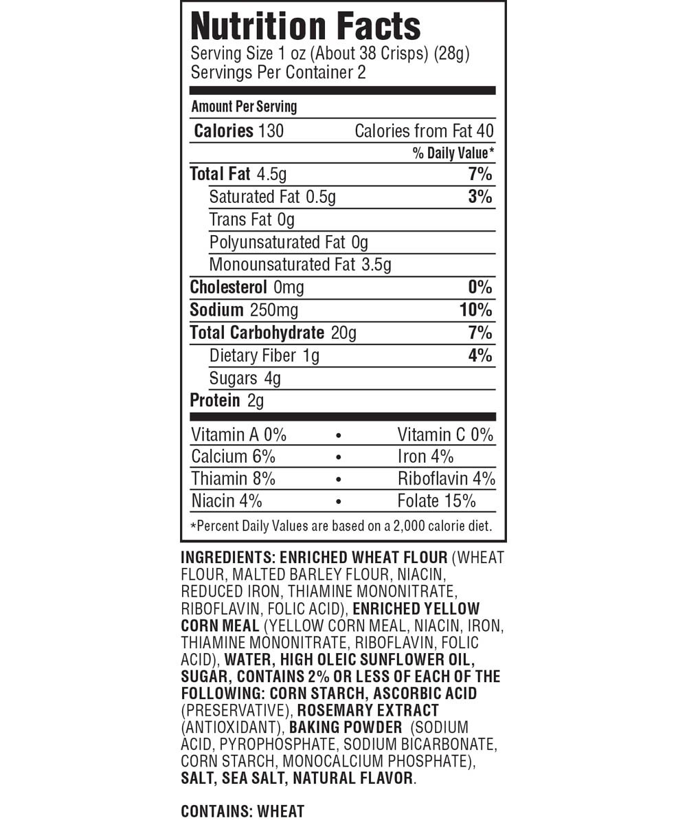 Farmer's Pantry Cornbread Crisps, Original, Kosher, 2 Ounce (Pack of 24)
