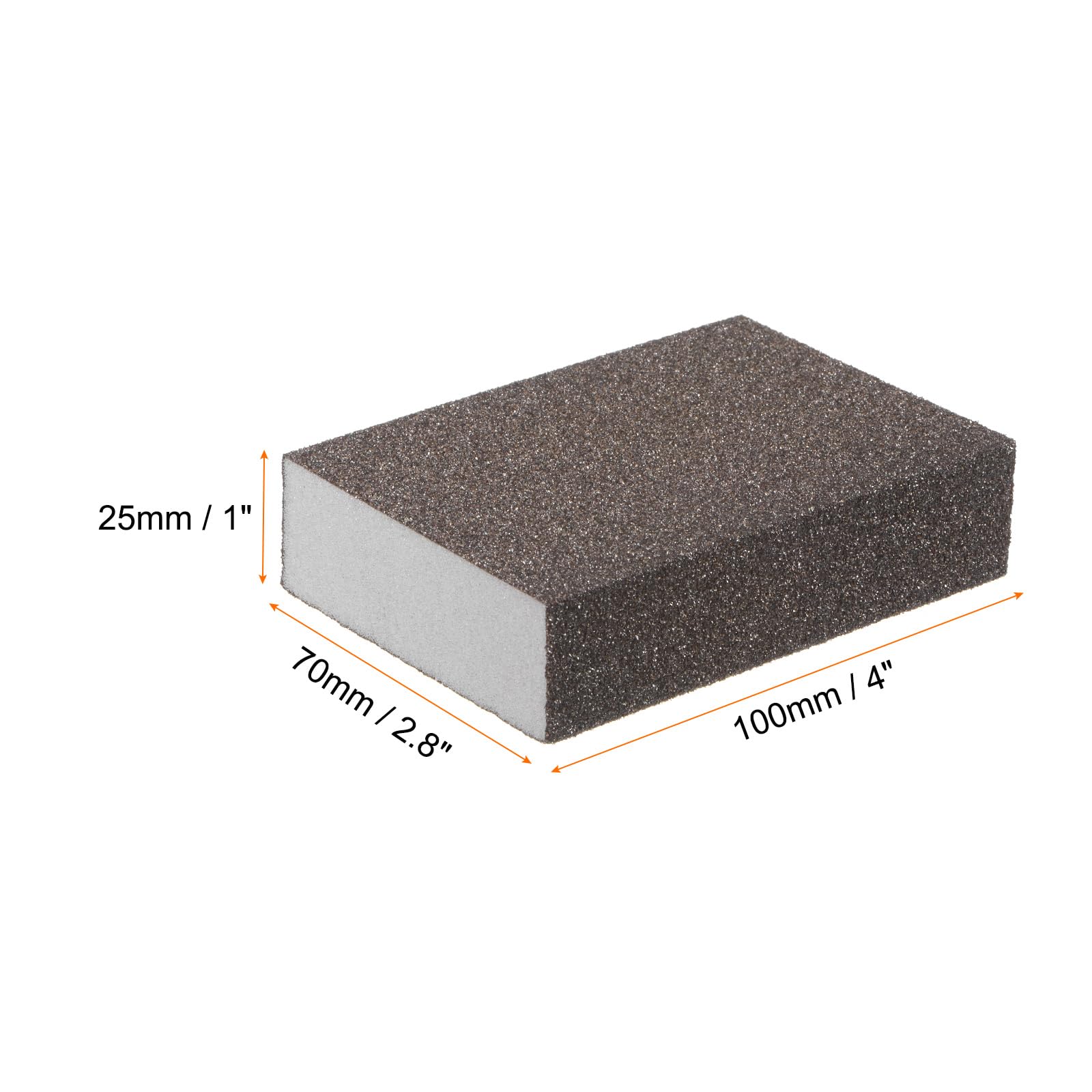 HARFINGTON 16pcs Medium Grit Sanding Sponge Blocks 120-180 Grit Foam Sanding Block for Polishing Kitchen Metal Wood Drywall, 100x70x25mm