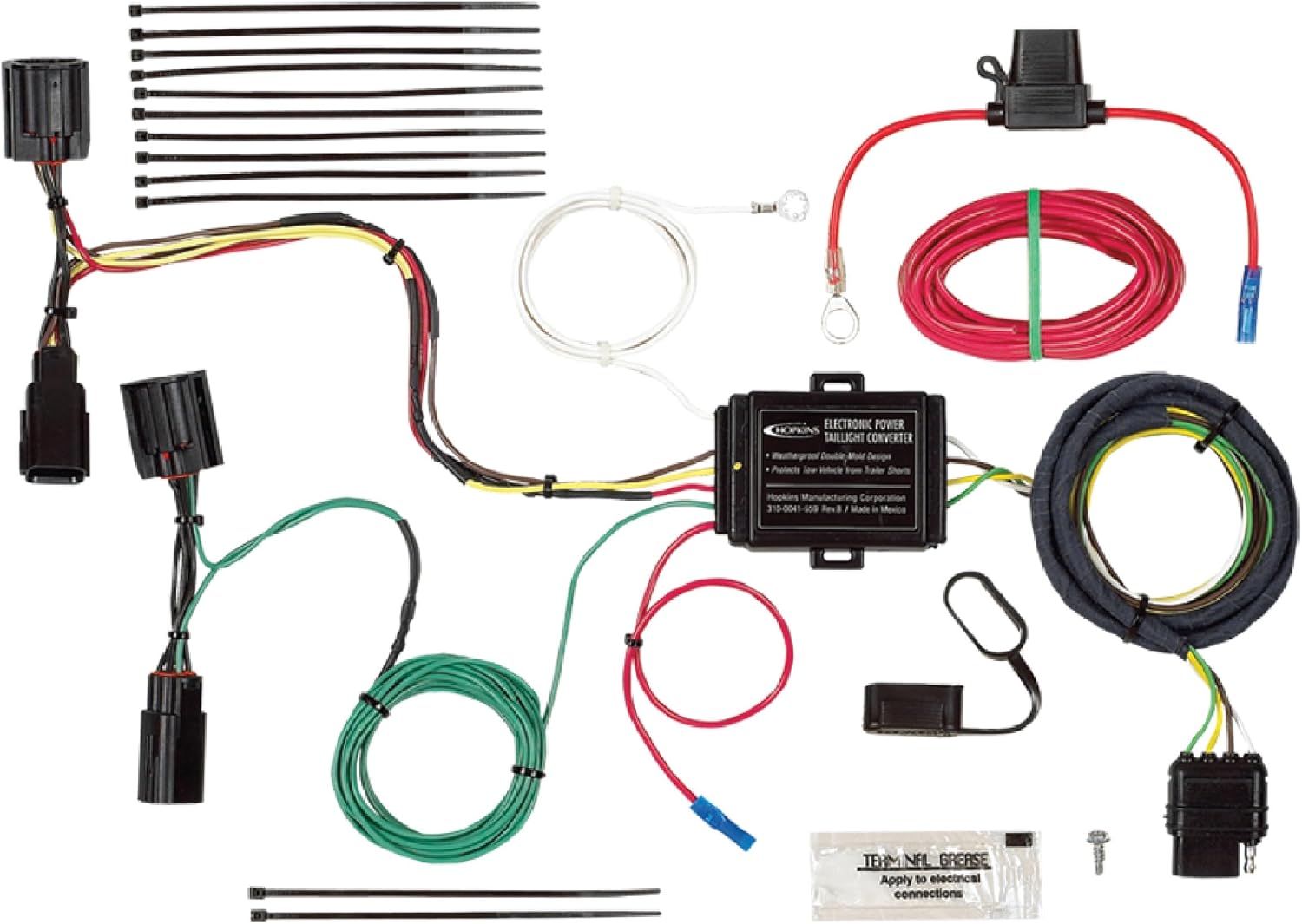 Hopkins Towing Solutions 41995 Vehicle Wiring Kit, Compatible with 2011–2016 Chrysler Town & Country, 2011-2020 Dodge Caravan and Grand Caravan