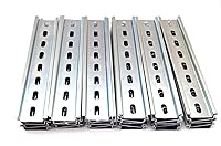 Algopix Similar Product 14 - 30 Pieces DIN Rail Slotted Steel Zinc